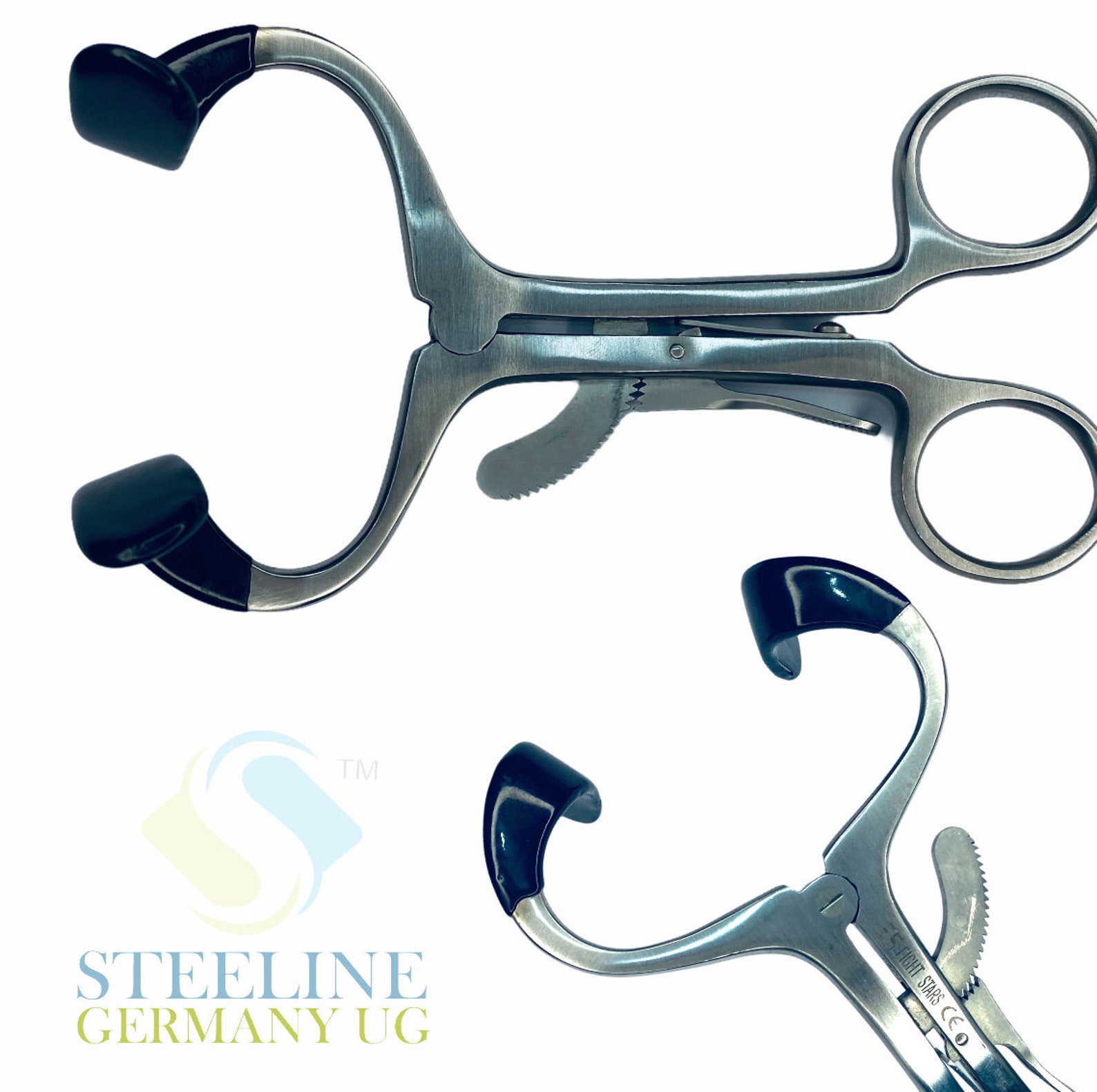 Molt Dental Mouth Gag With Silicone Tips Stainless Steel Etsy