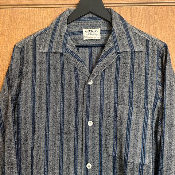 1960s Arrow stripe loop collar shirt - image 2