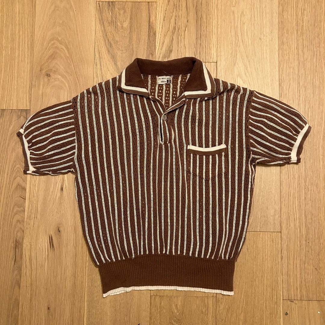 1940s/50s Aldens Knit Pullover Shirt Etsy