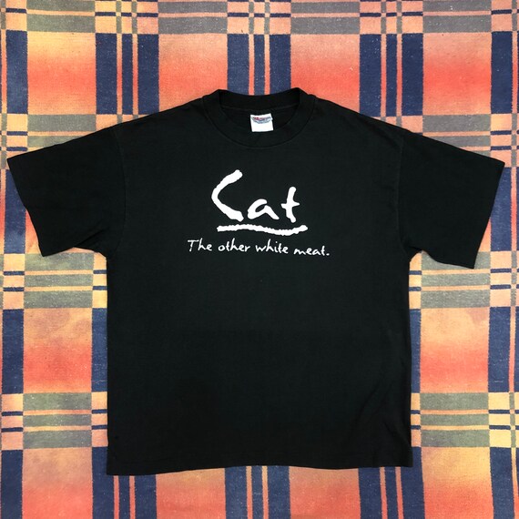 1990s Cat the Other White Meat T Shirt 