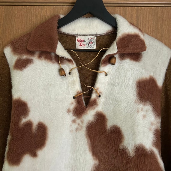 1950s cow print lace pullover - image 2