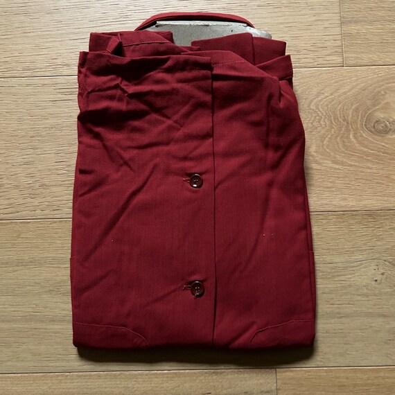 1940s Deadstock Wool Gabardine Shirt