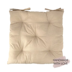 Coussin de siège Luna environ 40 x 40 cm Beige