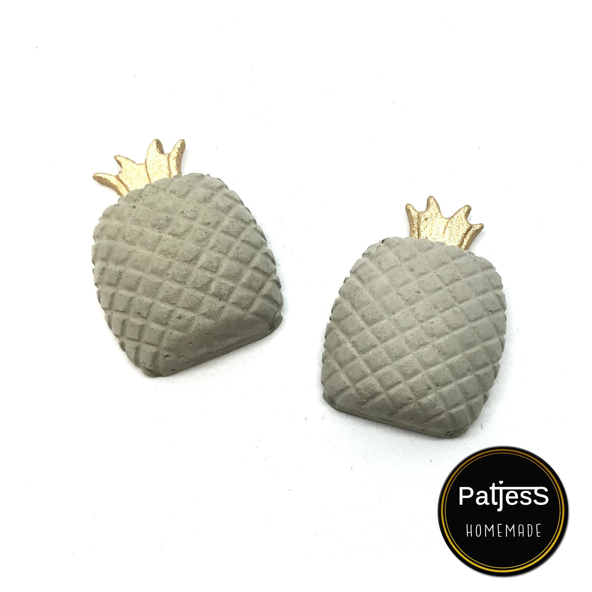 Concrete Pineapple Set of 2 Etsy UK