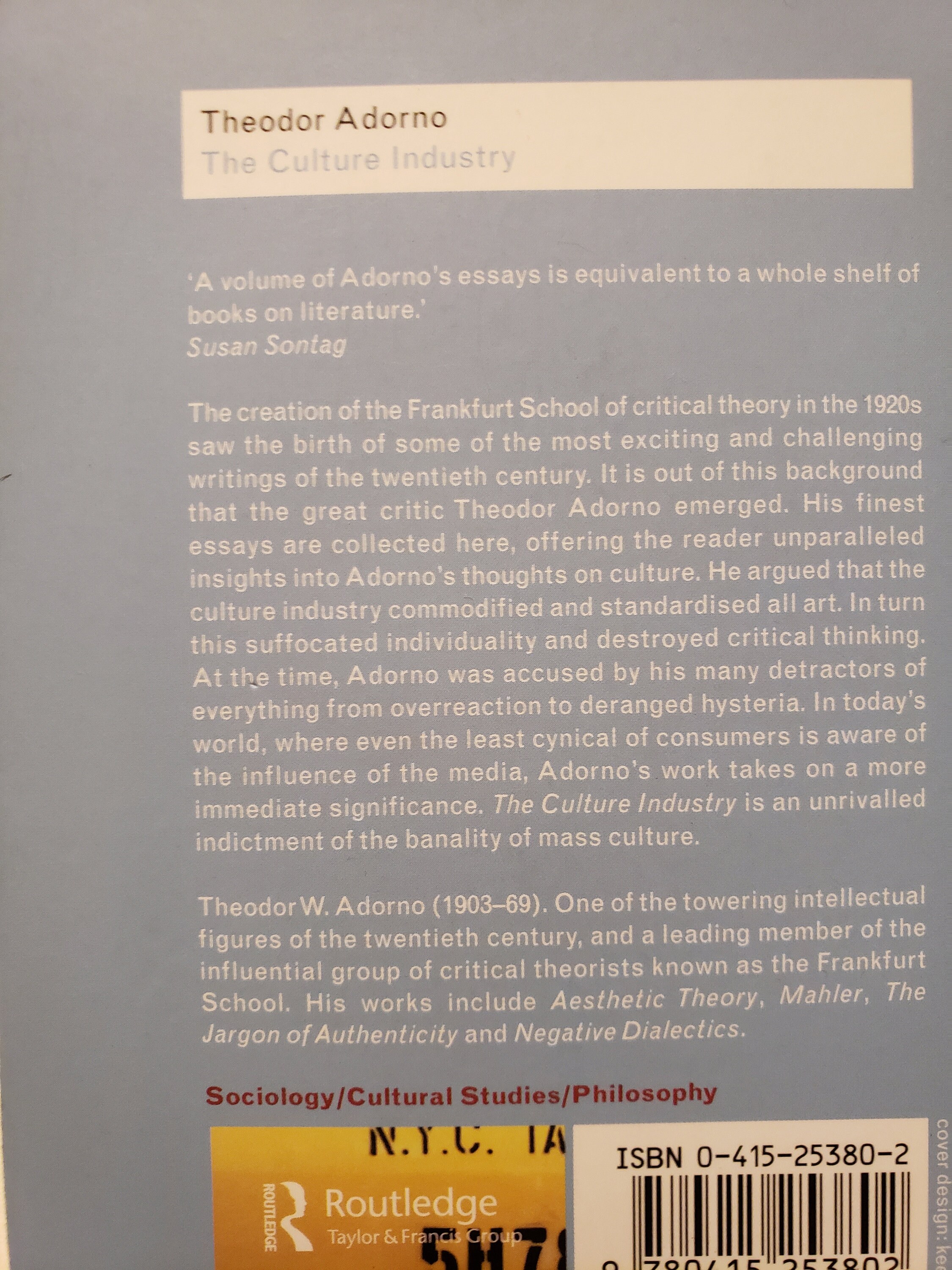 Culture industry example picture