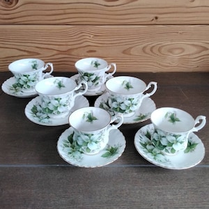 Royal Albert Bone China kop en schotel Trillium