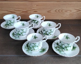 Royal Albert Bone China kop en schotel Trillium