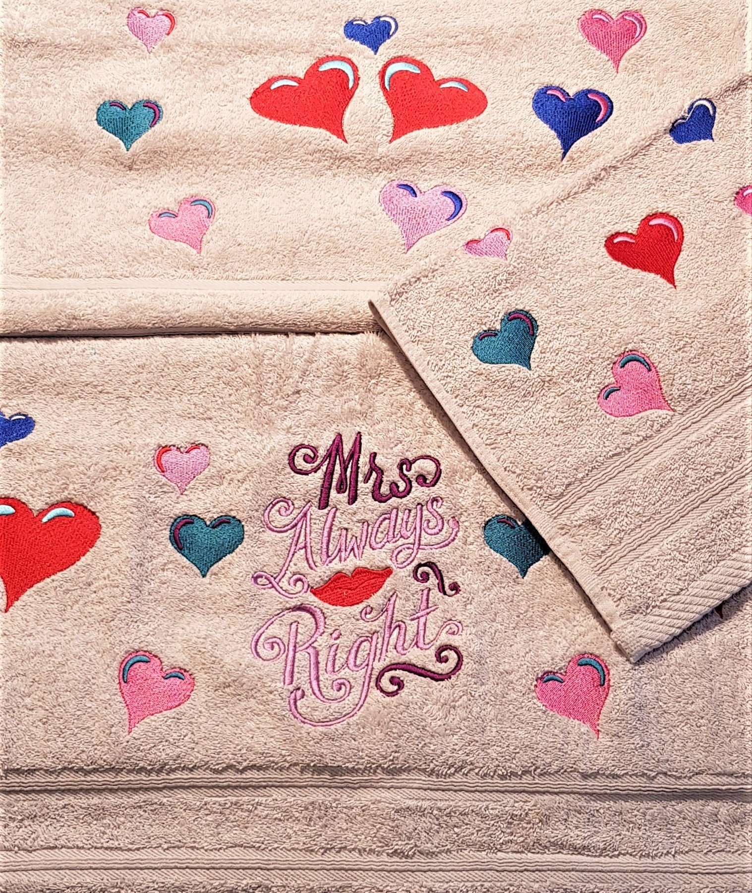 Bath Towels for Valentine's Day Etsy UK