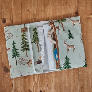 Windeltasche / Wickeltasche für unterwegs, Waldtiere