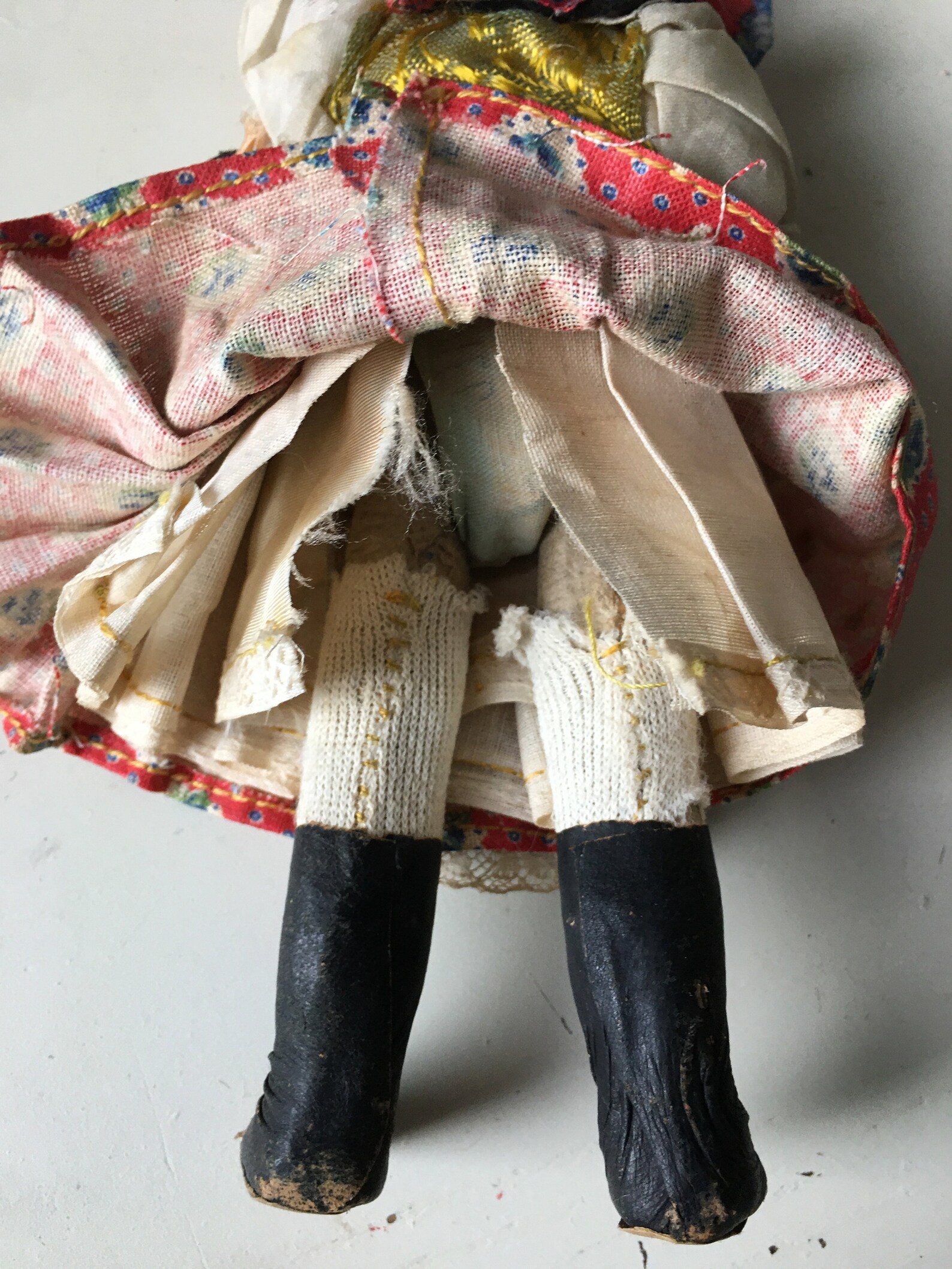 Vintage Russian Paper Mache Cloth Folk Art Traditional Doll Etsy
