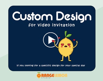 CUSTOM DESIGN Video Invitation - Animated Invitation | Digital Invitation | Electronic Invitation