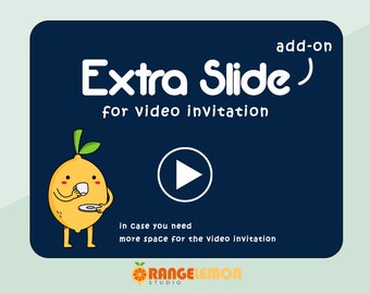 Video Invitation Add-on: Extra Slide/Page