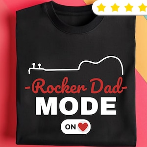 Father&#39;s Day Rock Musician Dad Shirt Best Dad Gift for Him Music Lover Gift Musician Dad Tee Premium Dad Gift for Musician Dad Birthday Tee