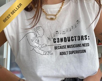 Dirigent Lustiges T-Shirt: Klassisches Musikspiel, Musikergeschenk