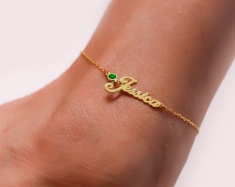 Personalized Name Anklet, Custom Name Anklet, Ankle Bracelet with Name, Silver Nameplate Anklet,Gold Anklet With Name for Women,Gift for Her