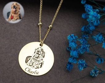 Benutzerdefinierte Haustier Foto Halskette Silber Haustier Erinnerung Halskette Hund Halskette für Frauen Katze Foto Halskette Haustier Erinnerung Schmuck Geschenk für Tierliebhaber