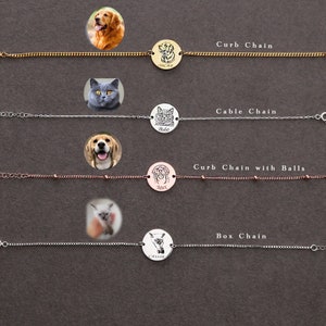 Custom Pet Photo Bracelet, Pet Memorial Bracelet, Dog Bracelet for Women, Cat Photo Bracelet, Pet Remembrance Jewelry, Gift for Pet Lover image 9