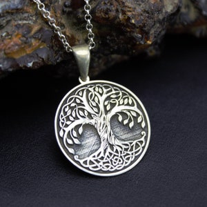 Tree of Life Necklace 925 Sterling Silver Celtic Rope Tree Pendant for Women Dainty Infinity Tree Minimalist Jewelry Christmas Gift for Her