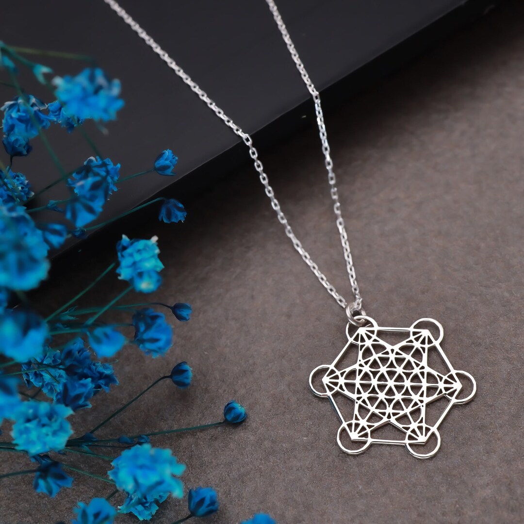 Metatron Necklace in 925 Sterling Silver, Metatron Pendant, Sacred