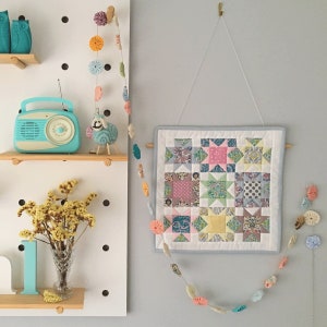 Flicker Beat Mini Quilt - English Paper Piecing PDF Pattern