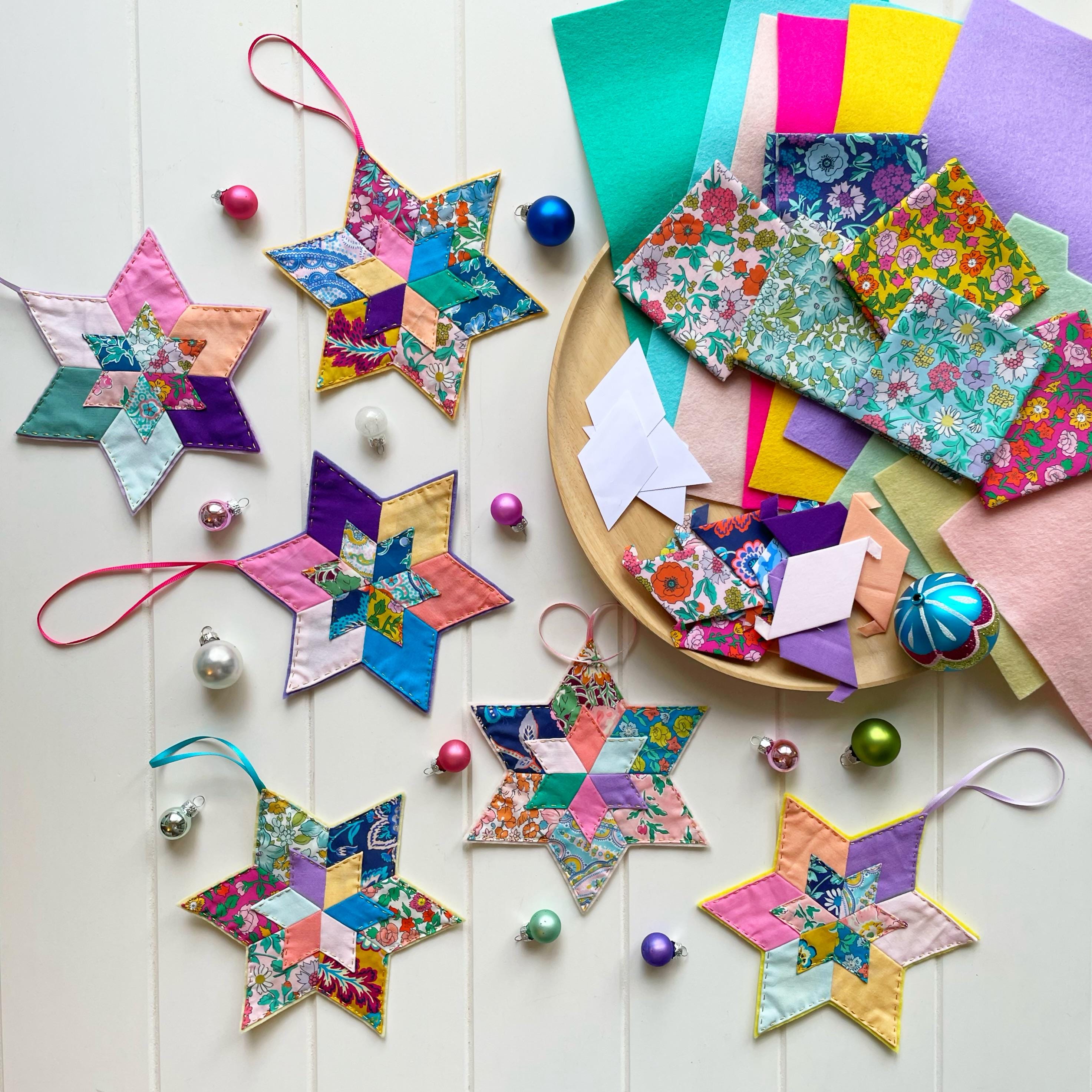 Star Ornaments Pre cut Paper Template Kit Only Etsy Star Ornaments Pre cut Paper Template Kit Only Etsy
