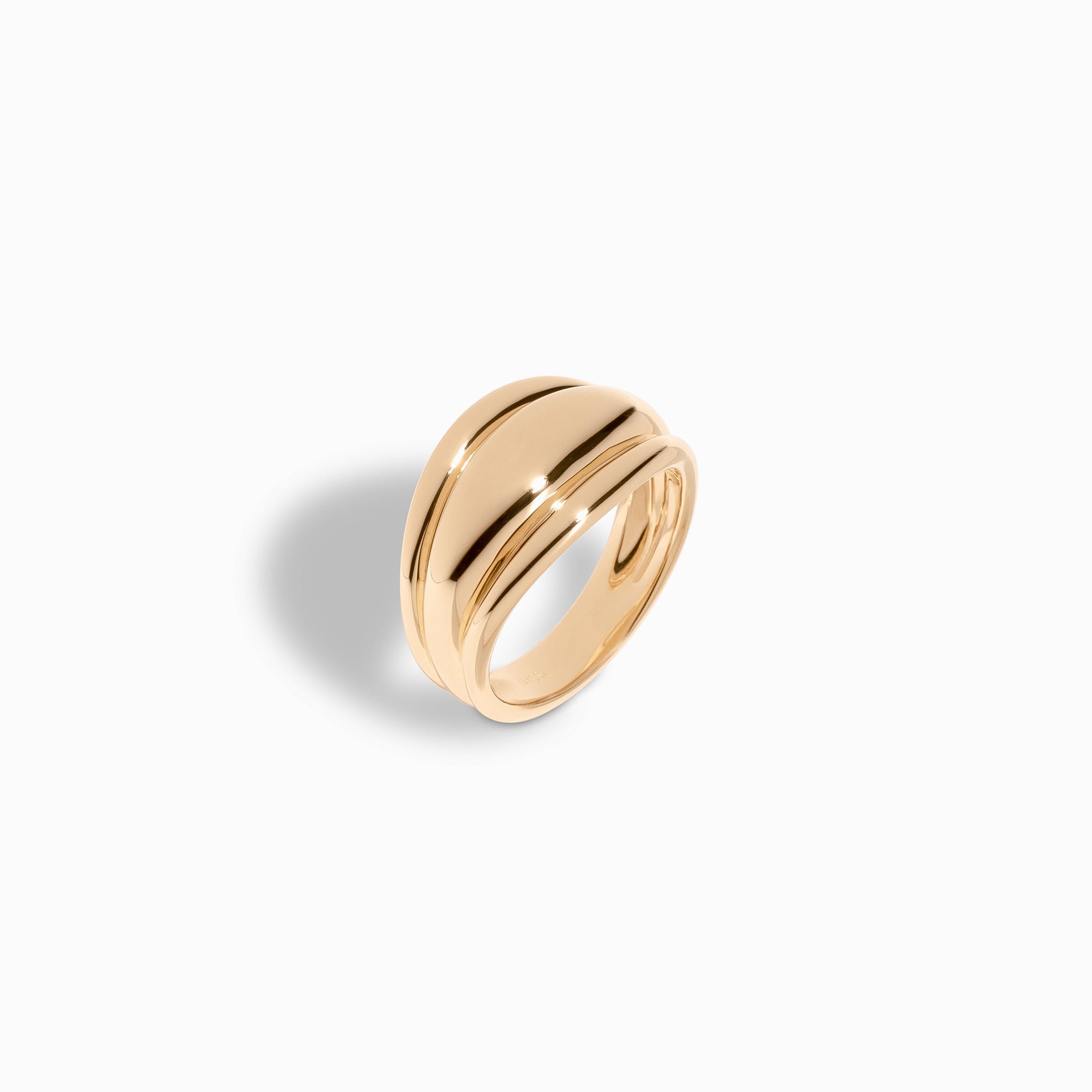 Plain Leaf Design Gold Ring 01-15 - SPE Gold,Chennai-gemektower.com.vn
