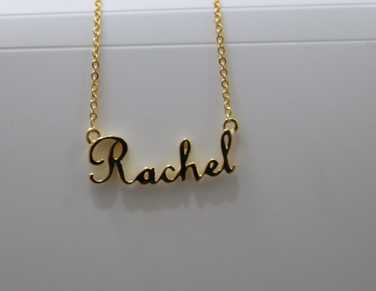 Vermeil name necklace Clearance