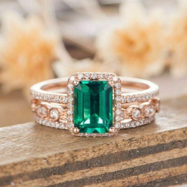 Vintage Emerald Ring Etsy