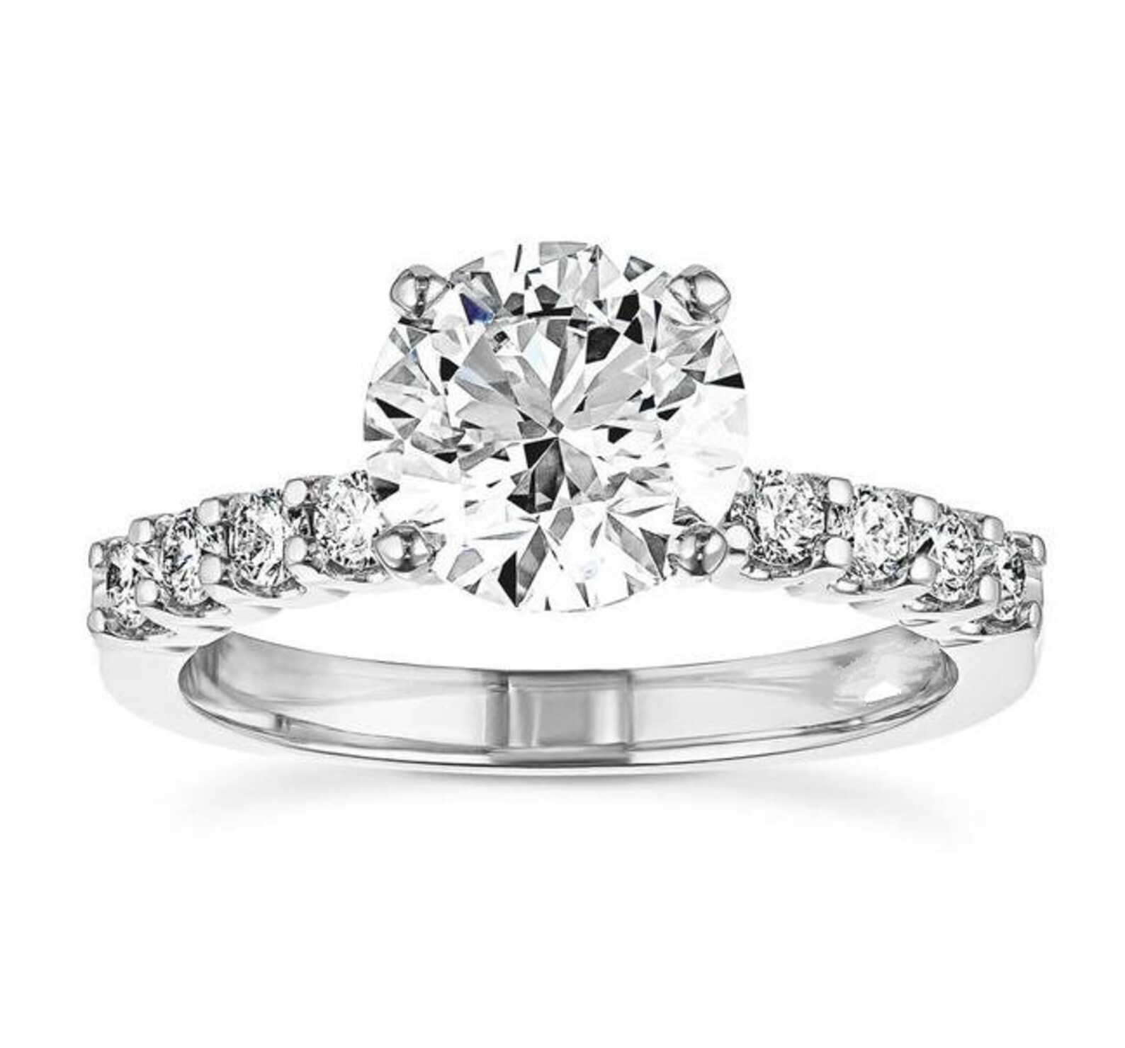 Diamond Ring Sparkle Engagement Wedding Ring Anniversary Etsy