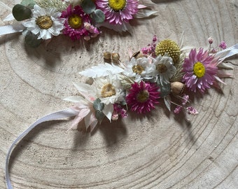 Dried flower corsage | wrist corsage | Dried Flowers | flower Corsage | prom corsage