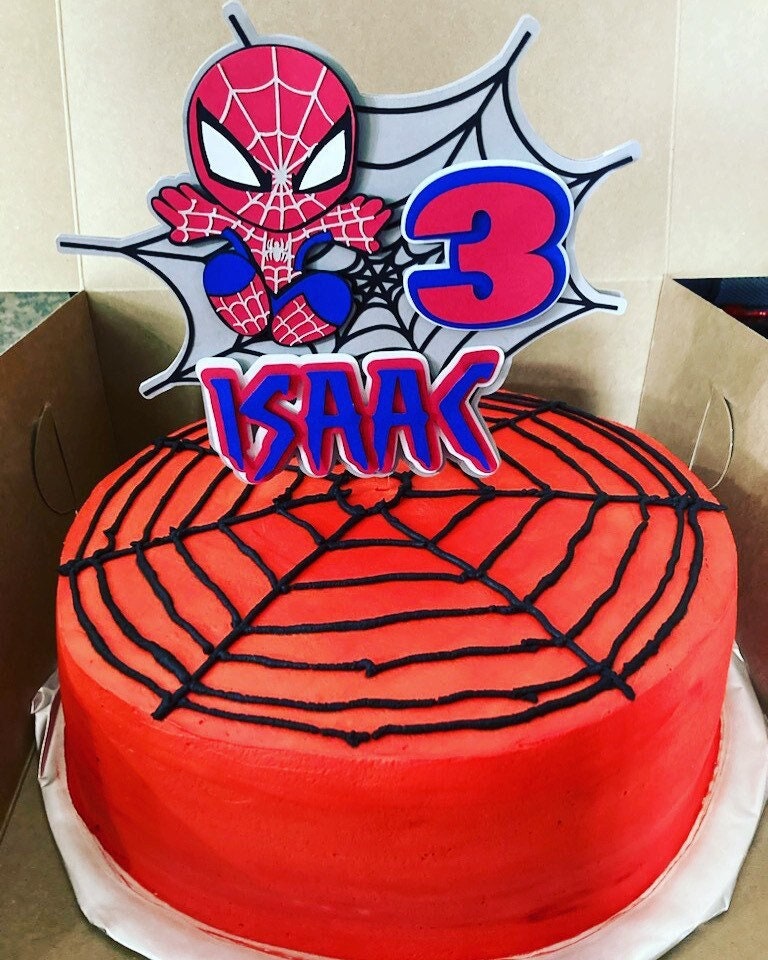 SPIDERMAN Caketopper, Cake Decoration Party Spiderman Cake, Colors, 3D  Caketopper, Only CRICUT 
