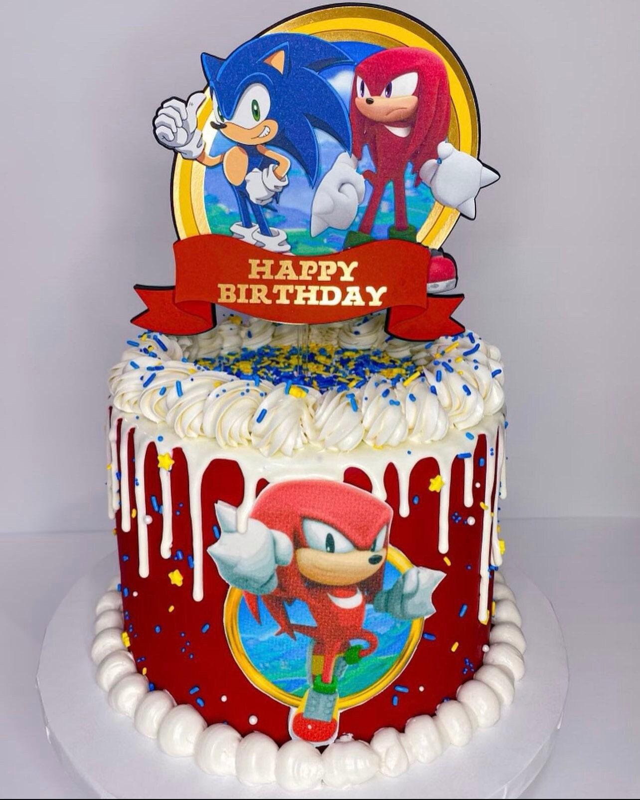 Sonic the hedgehog cake toppers cardboard – Fun Creations