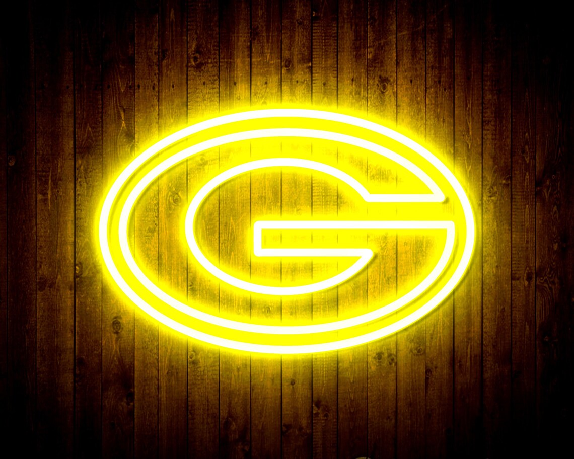 NFL Green Bay Packers LED Neon Sign Man Cave Bar Club Etsy