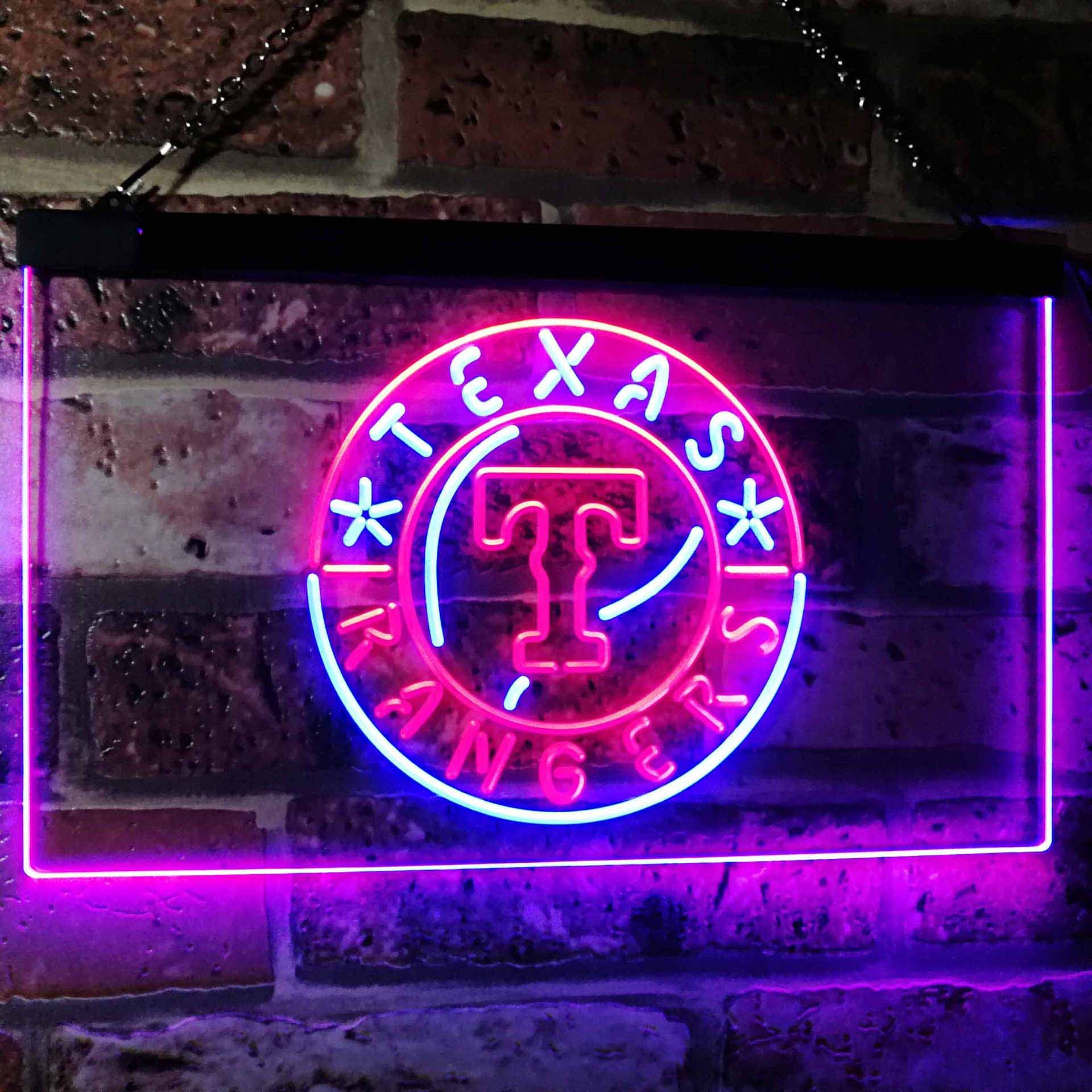 Texas Rangers Novelty LED Neon Sign Man Cave Sport Club | Etsy