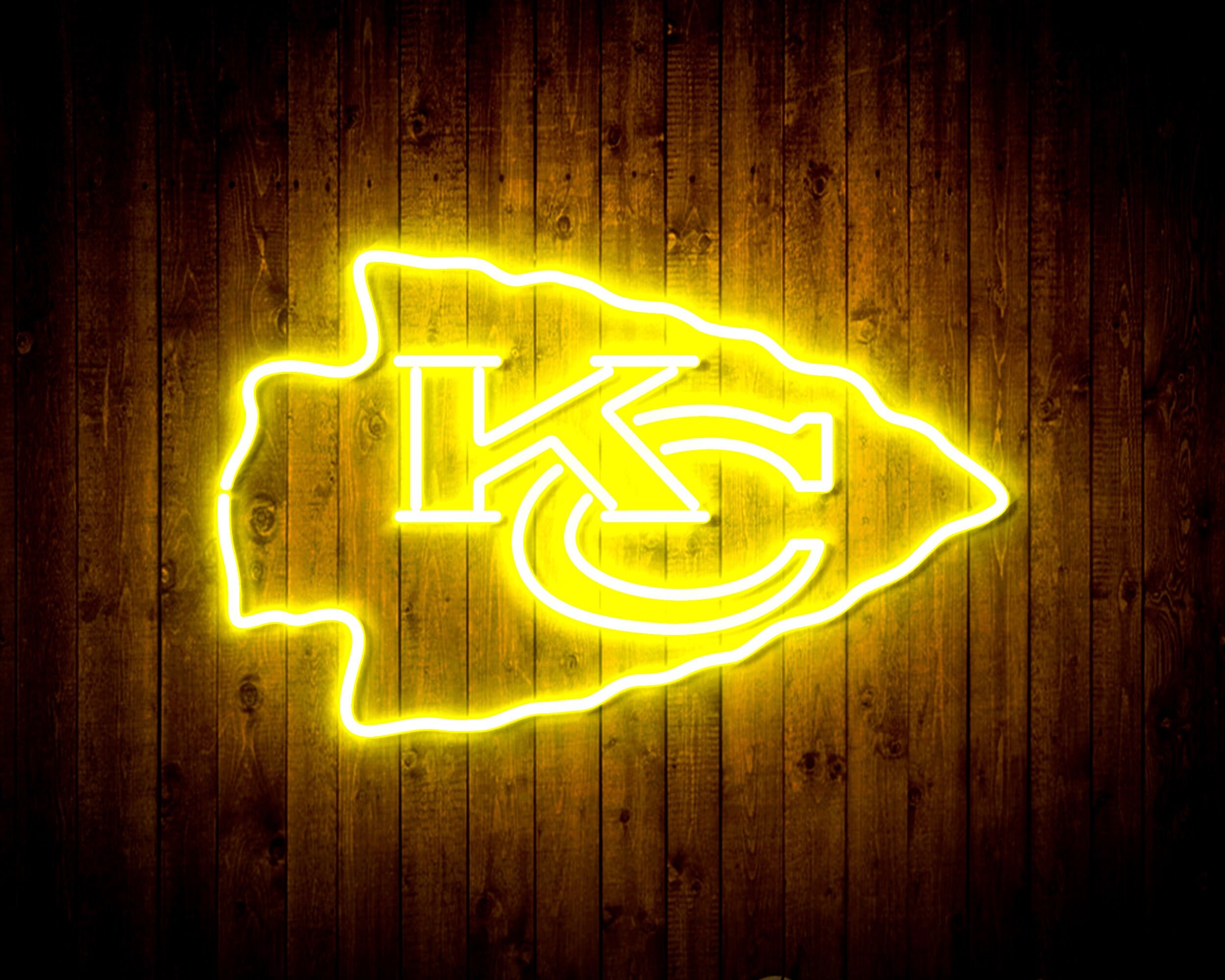 NFL Kansas City Chiefs LED Neon Sign Man Cave Bar Club Etsy