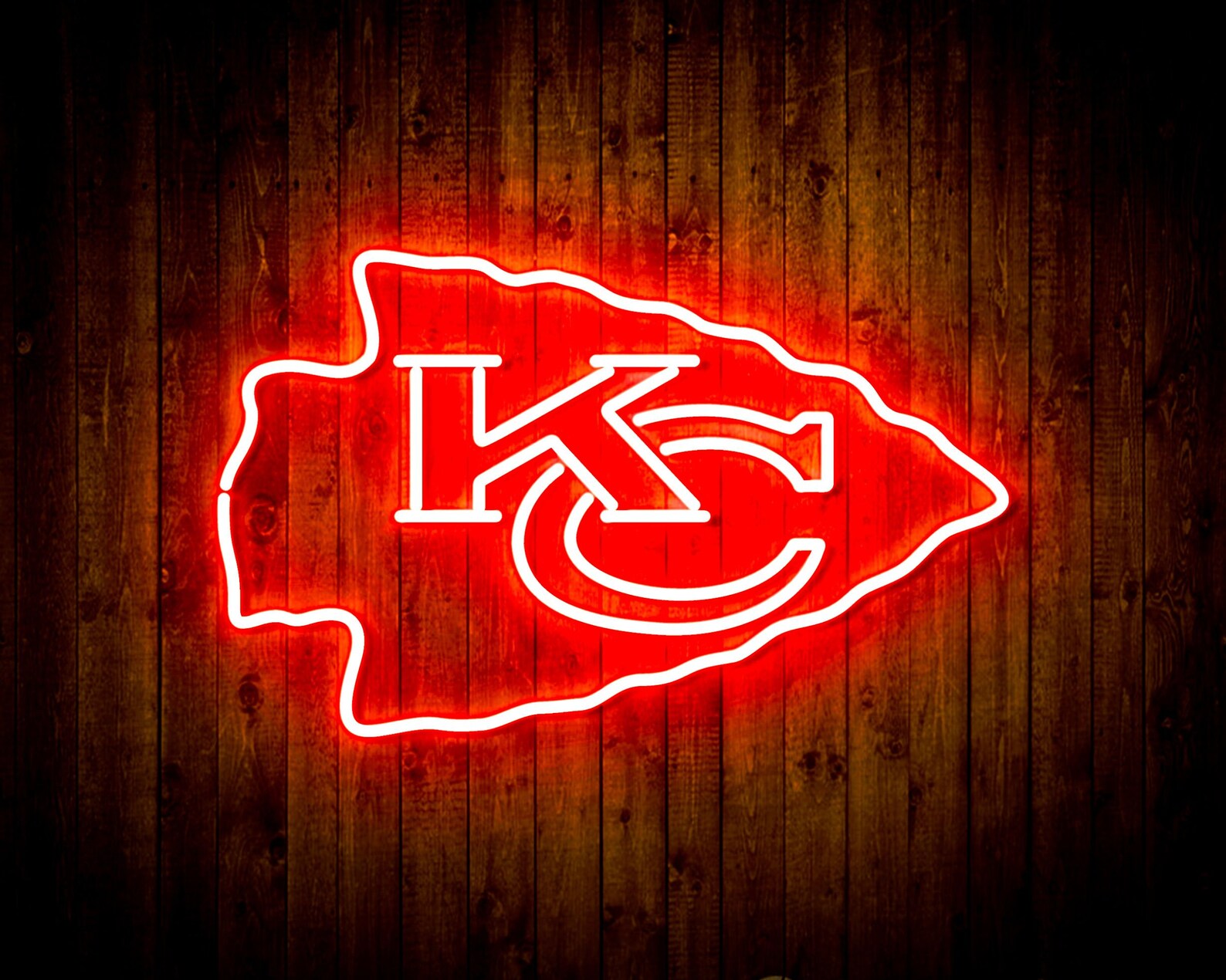 NFL Kansas City Chiefs LED Neon Sign Man Cave Bar Club Etsy