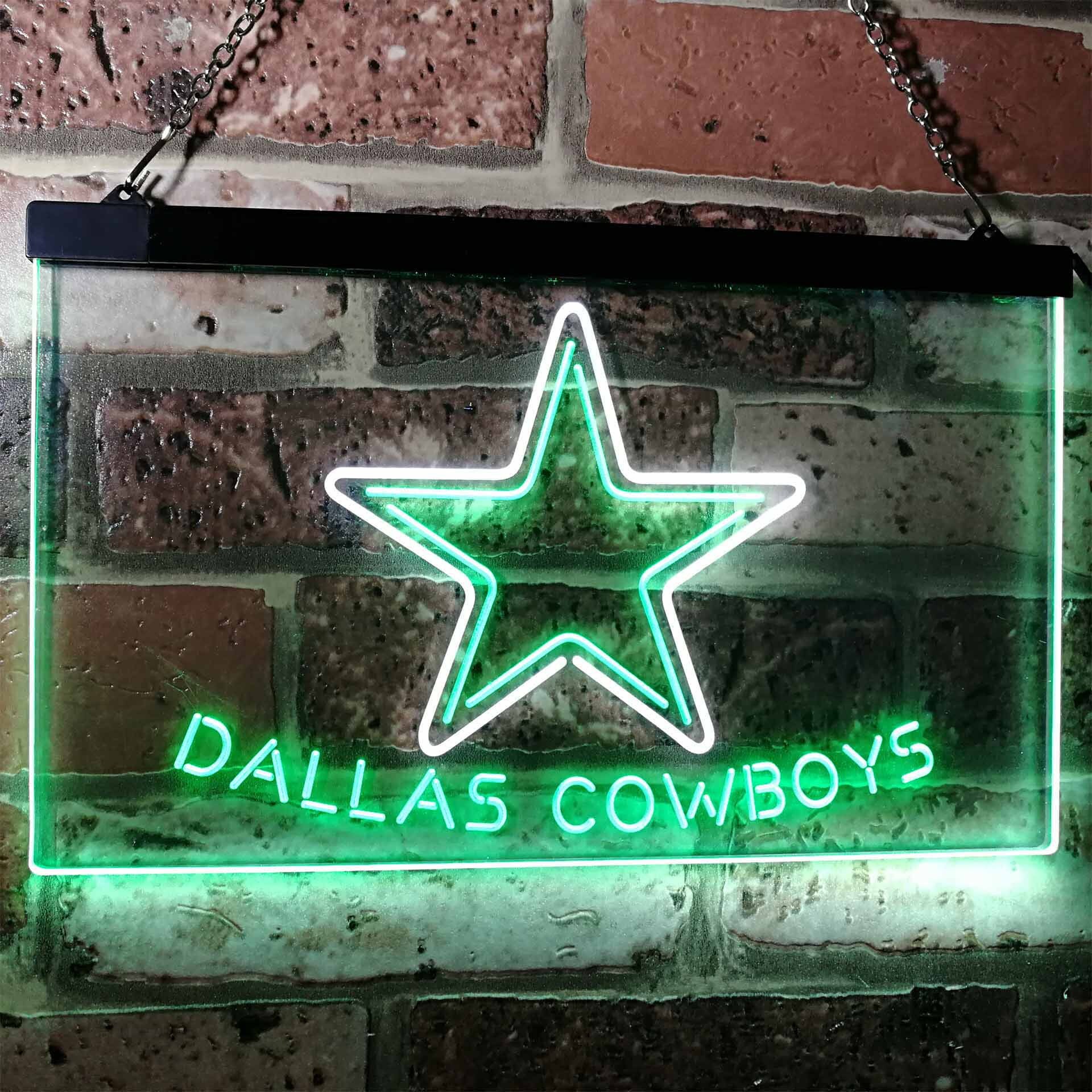 Dallas Cowboys Football Bar Decor Novelty LED Neon Sign Man Etsy