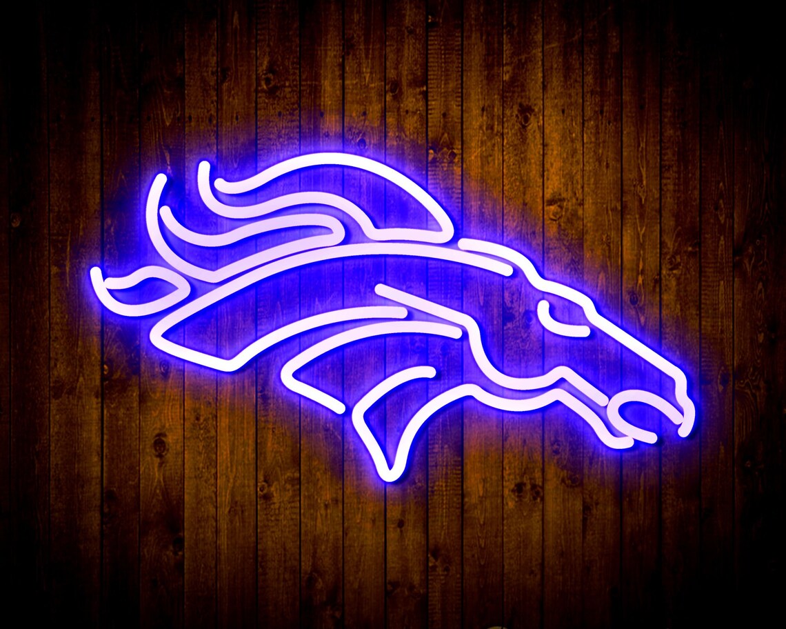 NFL Denver Broncos LED Neon Sign Man Cave Bar Club Wall | Etsy