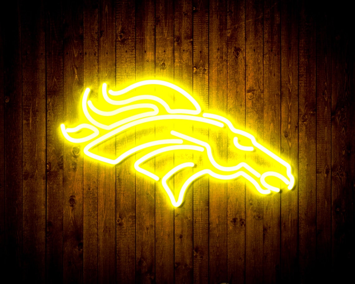 NFL Denver Broncos LED Neon Sign Man Cave Bar Club Wall | Etsy