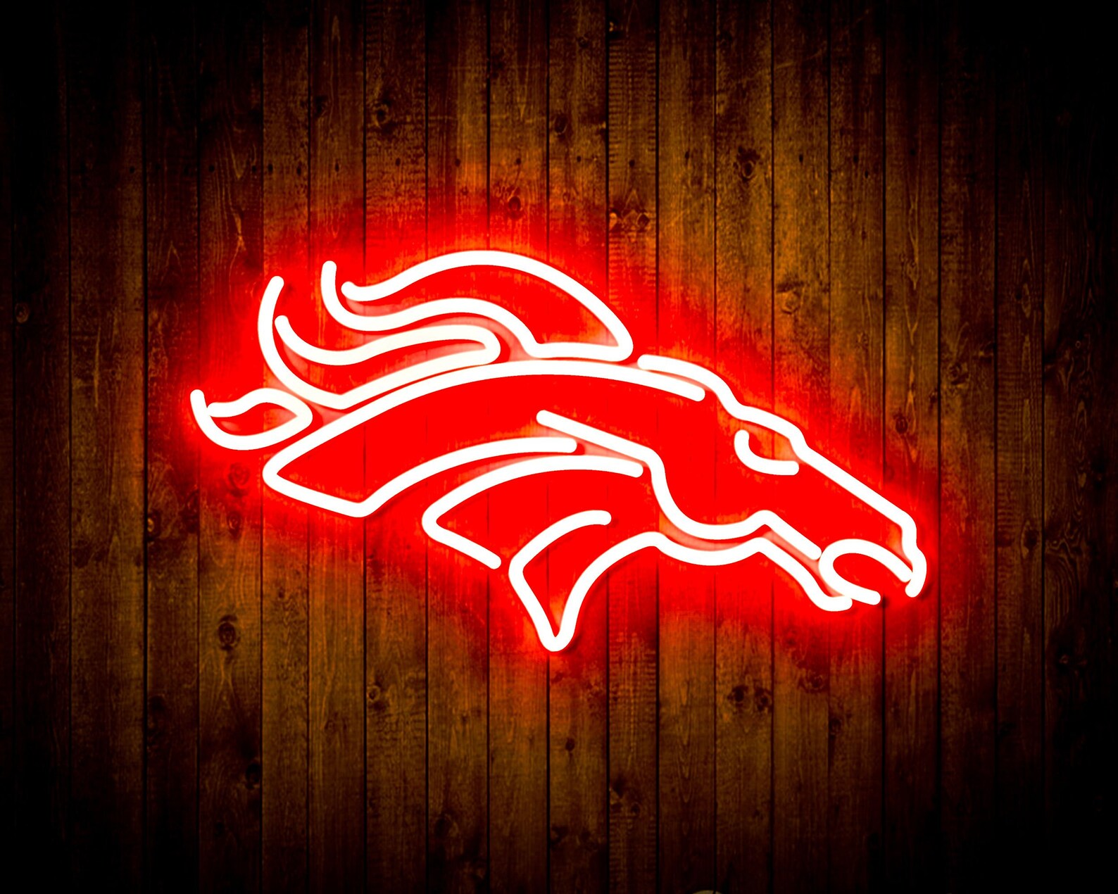 NFL Denver Broncos LED Neon Sign Man Cave Bar Club Wall | Etsy