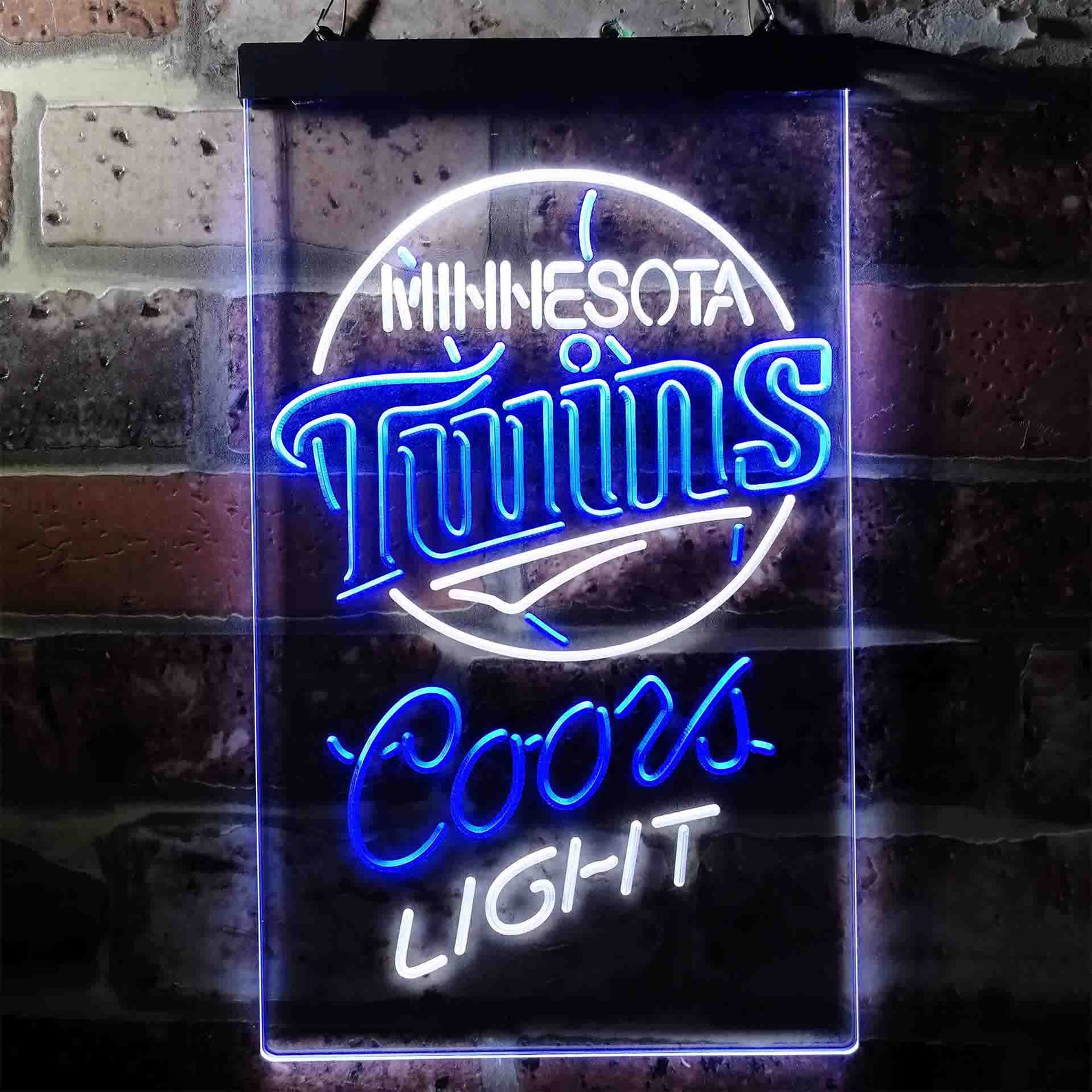Minnesota Twins Coors Light Beer Baseball MT Novelty LED Neon Etsy
