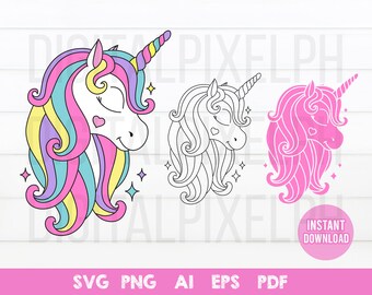 Download Layered Unicorn Svg Etsy