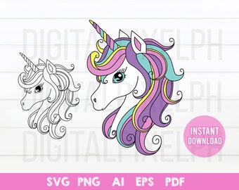 Download Layered Unicorn Svg Etsy