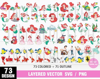Free Free 346 Little Mermaid Svg Etsy SVG PNG EPS DXF File