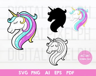 Download Layered Unicorn Svg Etsy
