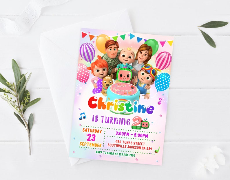 Kids Birthday Invitation Template Printable Kids Birthday | Etsy