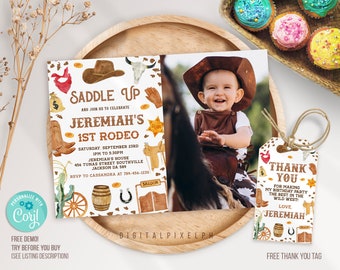 EDITABLE Cowboy Birthday Invitation, Wild West Birthday Invitation, Cowboy invitation, Cowboy Printable Instant Download