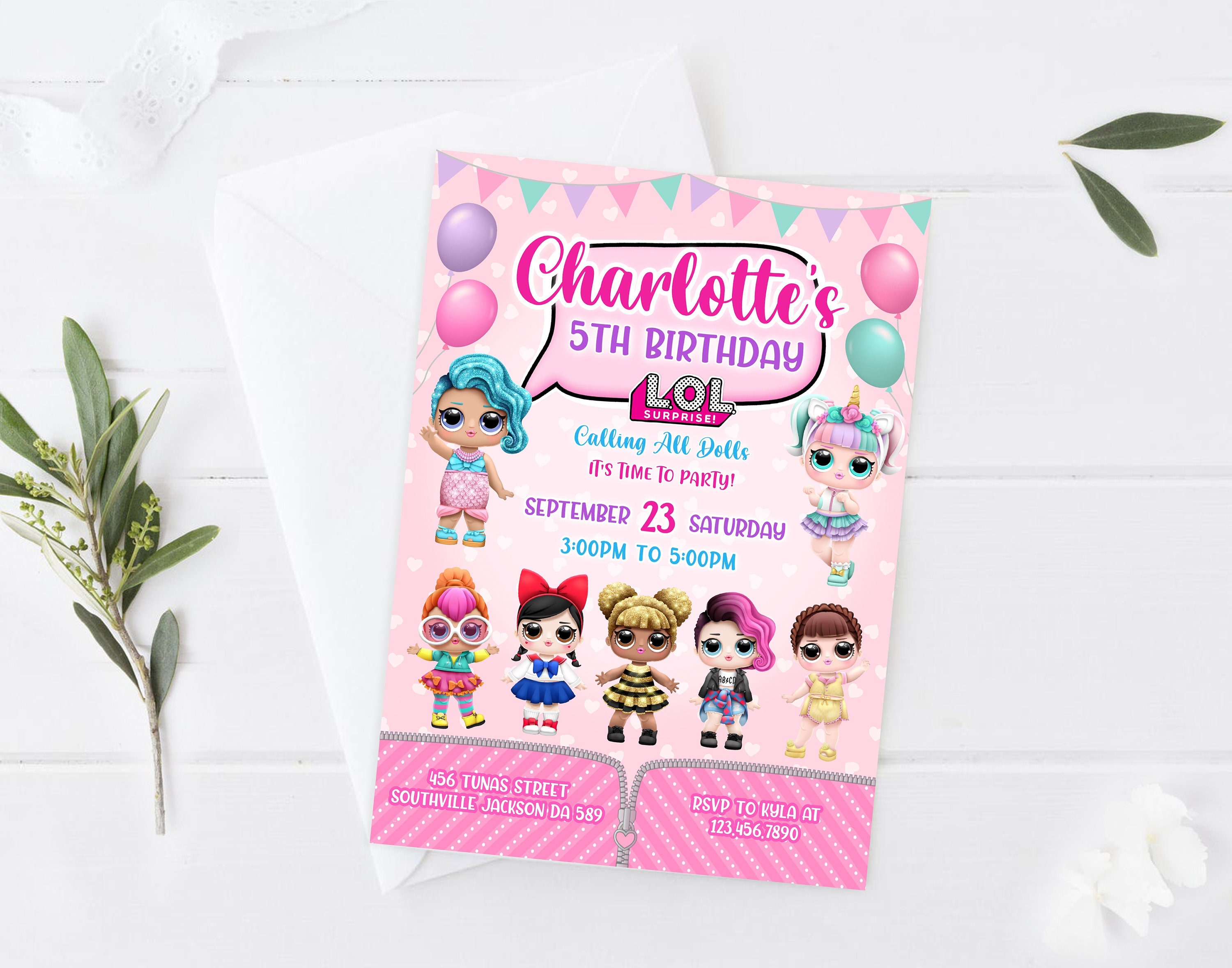 Kids Birthday Invitation Template Printable, kids Birthday Invitation…