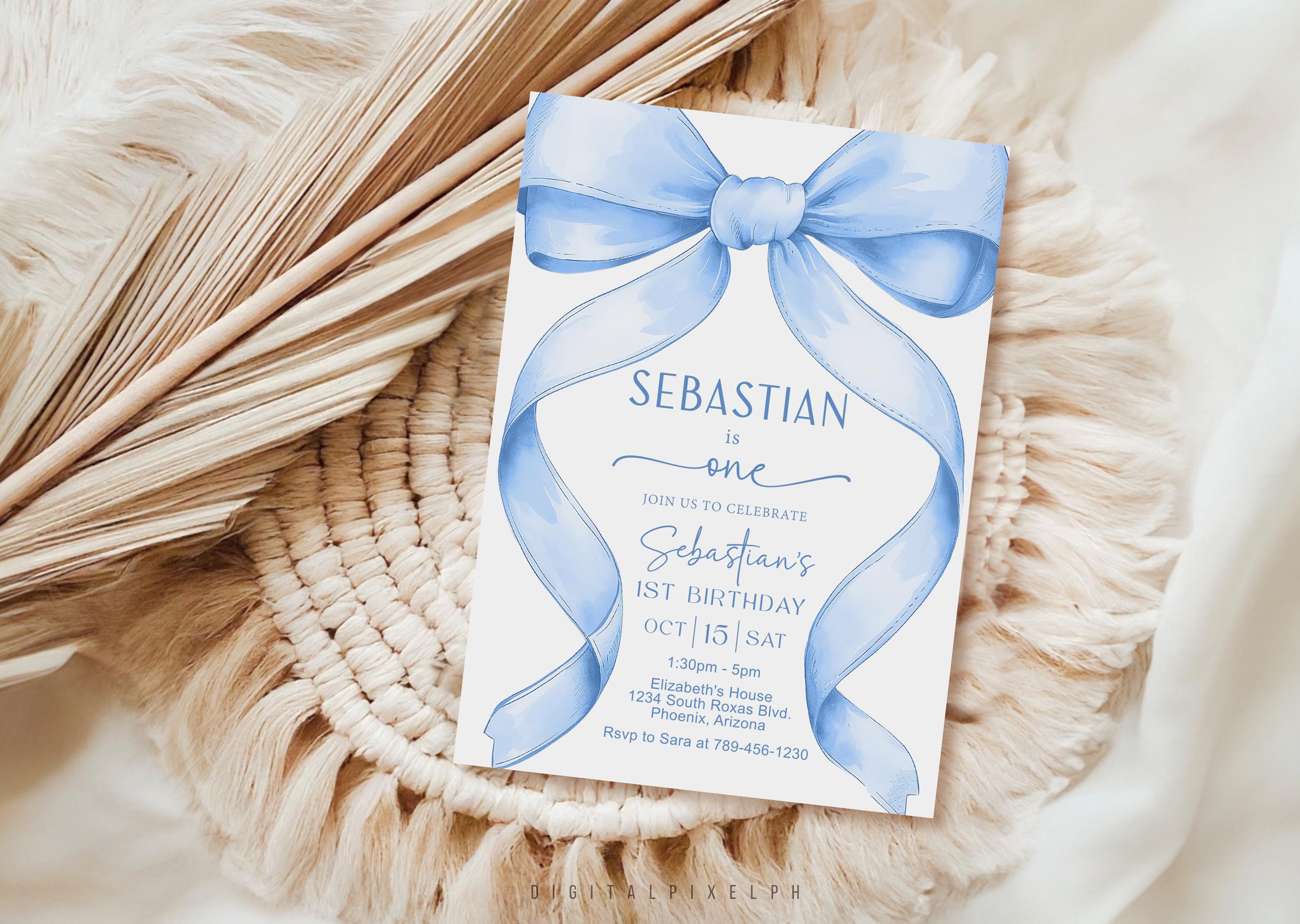 Navy Blue Invitation Ribbon - Etsy, image size:3000x2133