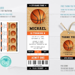 Brooklyn Nets Game Ticket Gift Voucher  Printable Surprise NBA Basketball  Tickets
